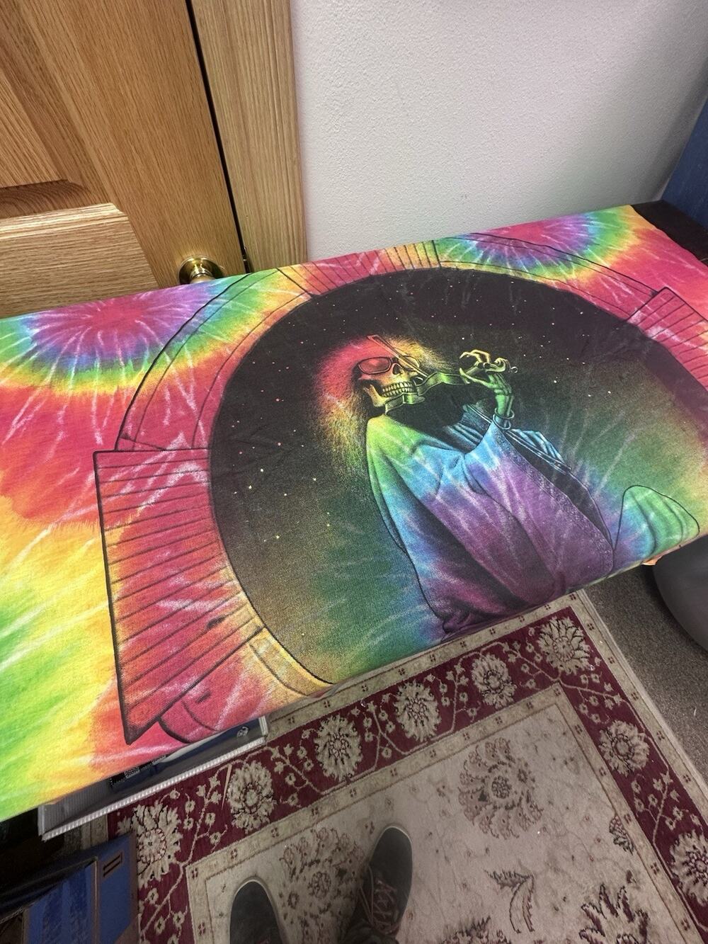 VINTAGE 1992 Grateful Dead The Fiddler Tapestry Philip Garris Tie Dye MINT